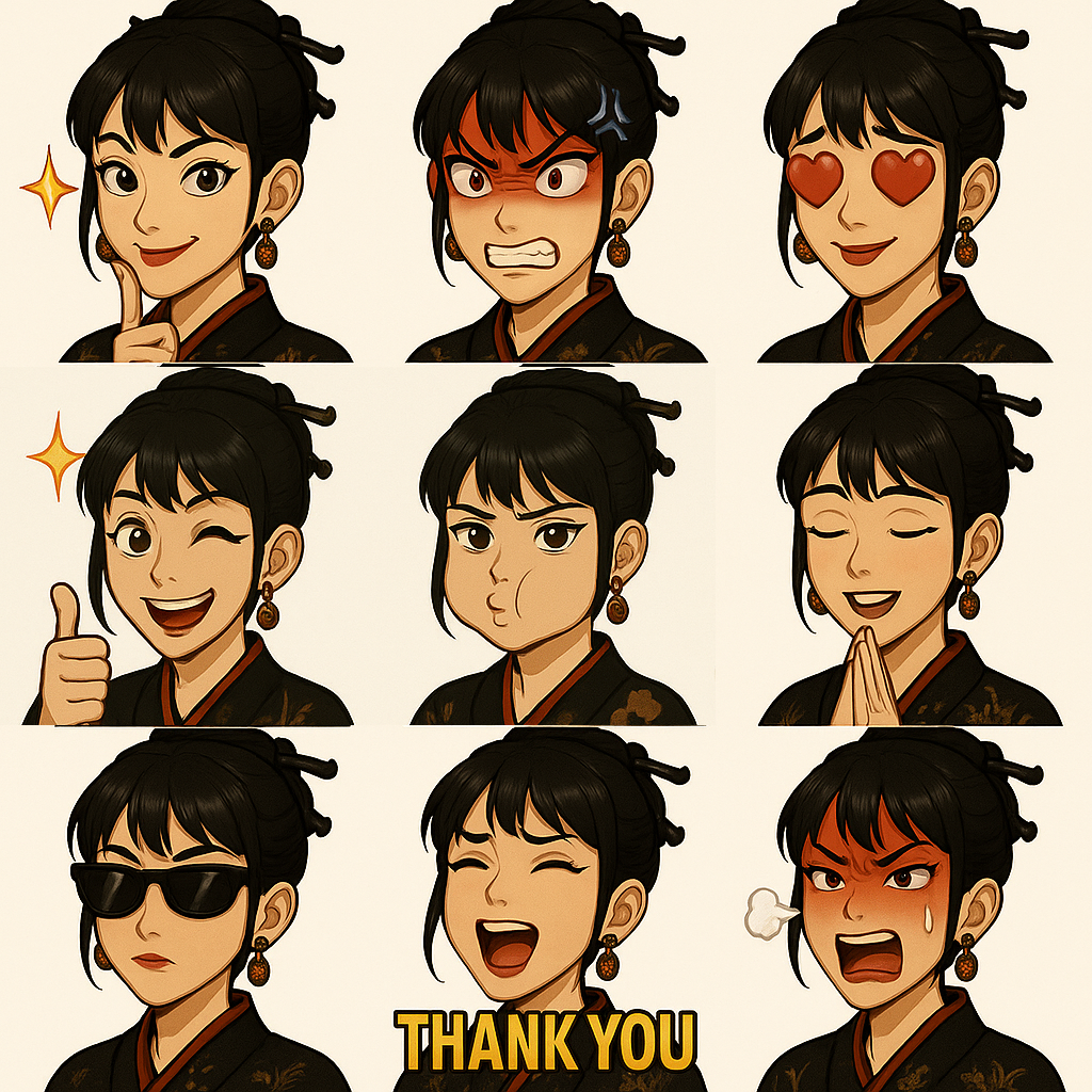 Kaori Emojis Set 2
