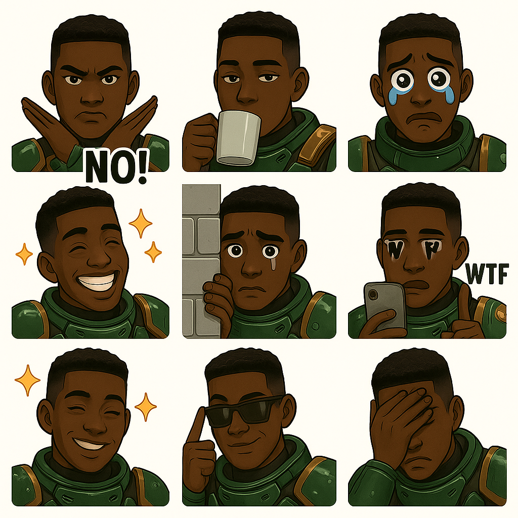 Jabari New Emojis Set 2